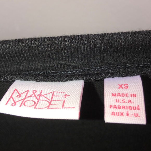 Black long sleeve cropped sweater - Picture 4 of 6